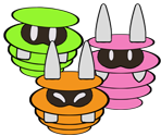 Spinia, Spania, & Spunia (Paper Mario-Style)