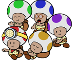 Toad Brigade (Paper Mario-Style)