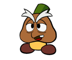 Goompa (Paper Mario-Style)