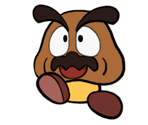 Goompapa (Paper Mario-Style)