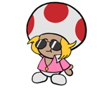 Zip Toad (Paper Mario-Style)