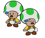 Shop Toads (The Thousand-Year Door, Paper Mario-Style)