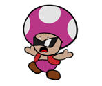 Trading Event Toad (Paper Mario-Style)