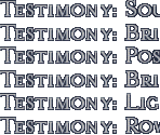 Testimony Titles (CD2)