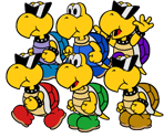 Koopa Troopas (Paper Mario: Color Splash-Style)