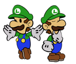 Luigi (Paper Mario-Style)