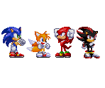 Sonic, Tails, Knuckles, & Shadow