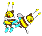 Honeybees (Paper Mario-Style)