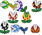 Piranha Plants (Paper Mario-Style, Modern)