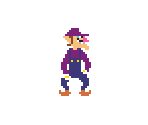 Waluigi (Super Mario Maker-Style)