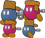 Fahr Outpost Bob-ombs (Paper Mario-Style)