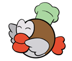 Chef Shimi (Paper Mario-Style)