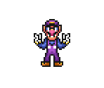 Waluigi (Super Mario Bros. 1 SNES-Style)