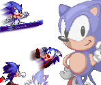 Custom / Edited - Sonic the Hedgehog Customs - Mighty (Sonic Battle-Style)  - The Spriters Resource