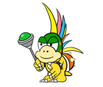 Lemmy Koopa (Paper Mario-Style)