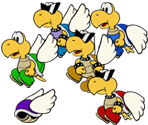 Paratroopas (Paper Mario-Style)