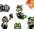 Luigi (Super Mario All-Stars, NES-Style)