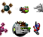Badniks & Dr. Robotnik (Labyrinth Zone & Scrap Brain Zone Act 3)