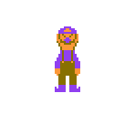 Waluigi (Super Mario Bros. 1 NES-Style)