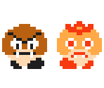 Galoomba & Goombud (Super Mario Bros. 1 NES-Style)