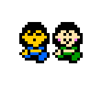 Frisk & Chara (EarthBound Beginnings / MOTHER-Style)
