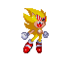 The Spriters Resource - Full Sheet View - Sonic the Hedgehog Media Customs  - Powerless Sonic (Fleetway, Sonic 3-Style)