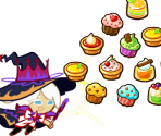 Cream Puff Cookie (Dark Magic Hat)