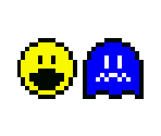 Pac-Man & Ghosts (Dragon Quest 3 GBC-Style)