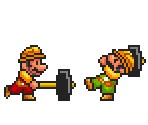 Builder Mario and Luigi (Super Mario Bros. 3 SNES-Style)