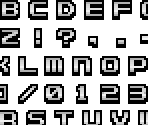 Name Entry Font