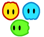 Lava Bubble, Ember and Phantom (Paper Mario-Style, Modern)