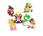 Mario Party 2 Cast (Super Mario Maker-Style)