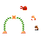 Bramball, Huckit Crab, and Skip Squeak (Super Mario Bros. 1 NES-Style)