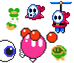 Chuckya, Spindrift, Moneybags, Snufit, Fly Guy, Mr. I (Super Mario Maker-Style)