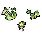 #495 Snivy, #496 Servine & #497 Serperior (PMD-Style)