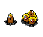 #050 Diglett & #051 Dugtrio (Alolan, PMD-Style)