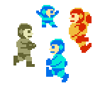 Mega Man (Super Mario Bros. 1 NES-Style)