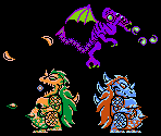 Kraid and Ridley (NES Manual Designs)