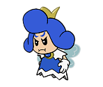 Blue Sprixie Princess (Paper Mario-Style)