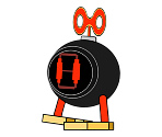 Bob-omb (Sunshine, Paper Mario-Style)