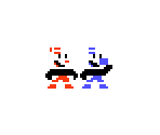Cuphead & Mugman (Super Mario Bros. 1 NES-Style)