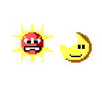 Angry Sun & Moon (Super Mario Bros. 3 MS-DOS-Style)