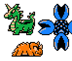 TLOZ Bosses (Zelda Gameboy-style)