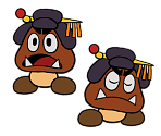 Geisha Goomba (Paper Mario-Style, Modern)