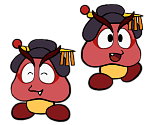 Geisha Goomba (Paper Mario-Style, Classic)