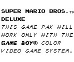 Super Game Boy Error Message