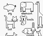 Mario Paint Animals Coloring Page (Expanded)