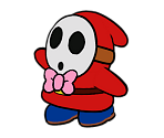 Emcee Shy Guy (Paper Mario-Style, Modern)