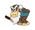 Cranky Kong (Paper Mario-Style)