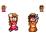 Peach and Daisy (SMM2 SMW-Style)